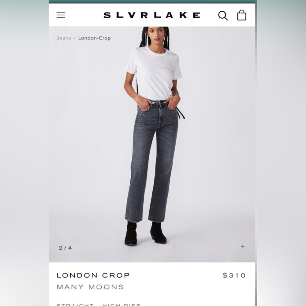 SLVRLAKE London Crop Jeans - Many Moons